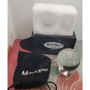 MerryNine K9 Crystal Ball Photography Crystal Ball with Box Stand and Pouch